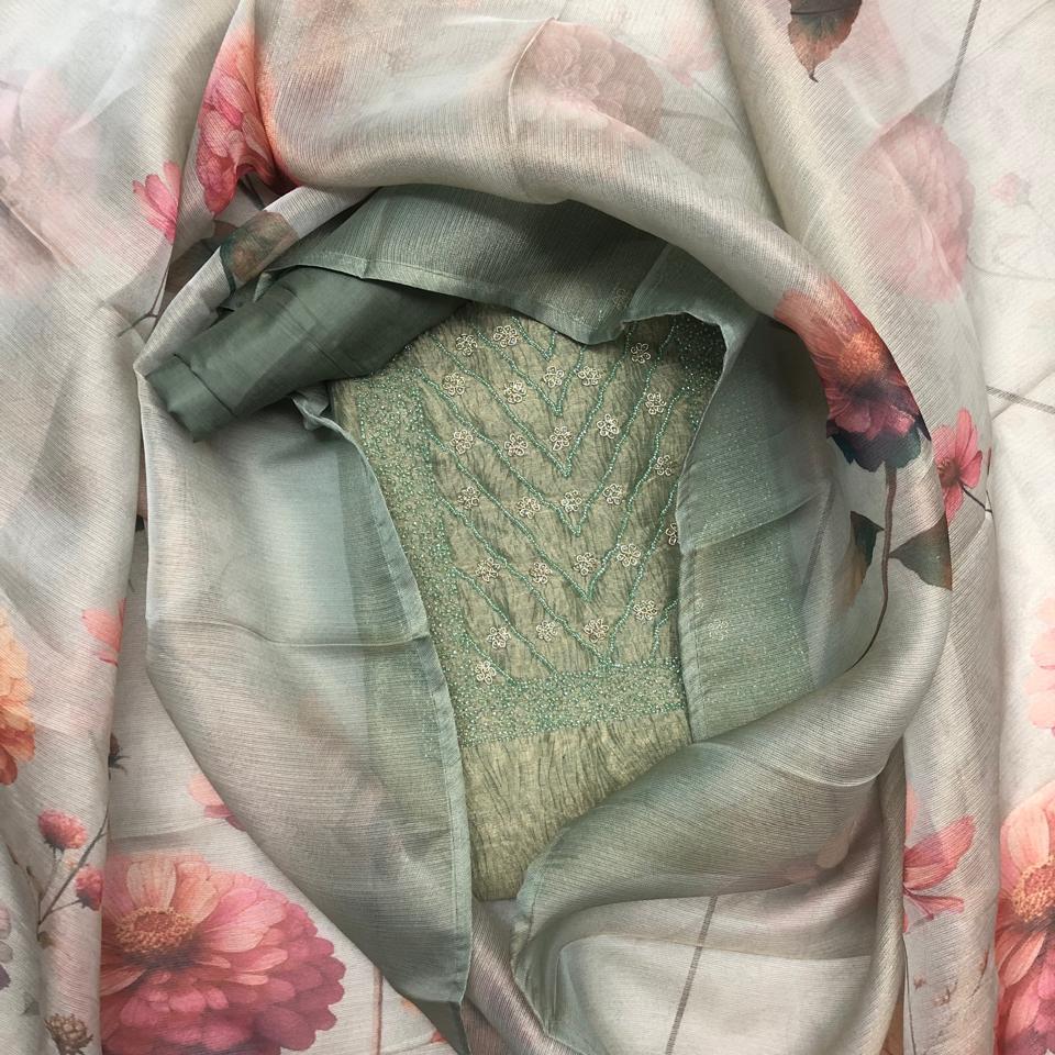 TISSUE SILK SALWAR SUIT FT 2034