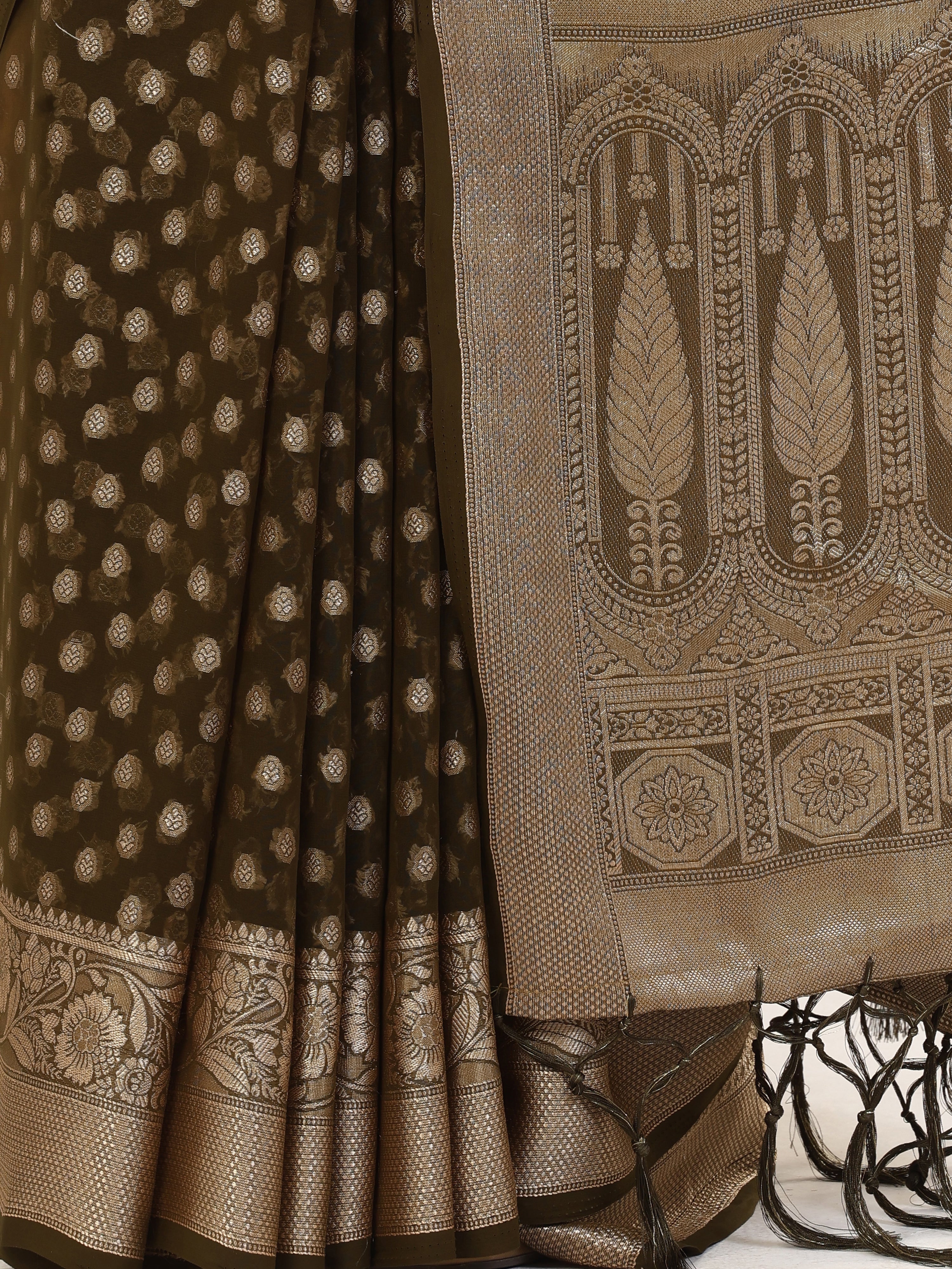 GEORGETTE BANARASI SAREE 205