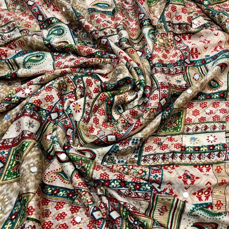 PAKISTANI MIRROR DUPATTA FT 2138