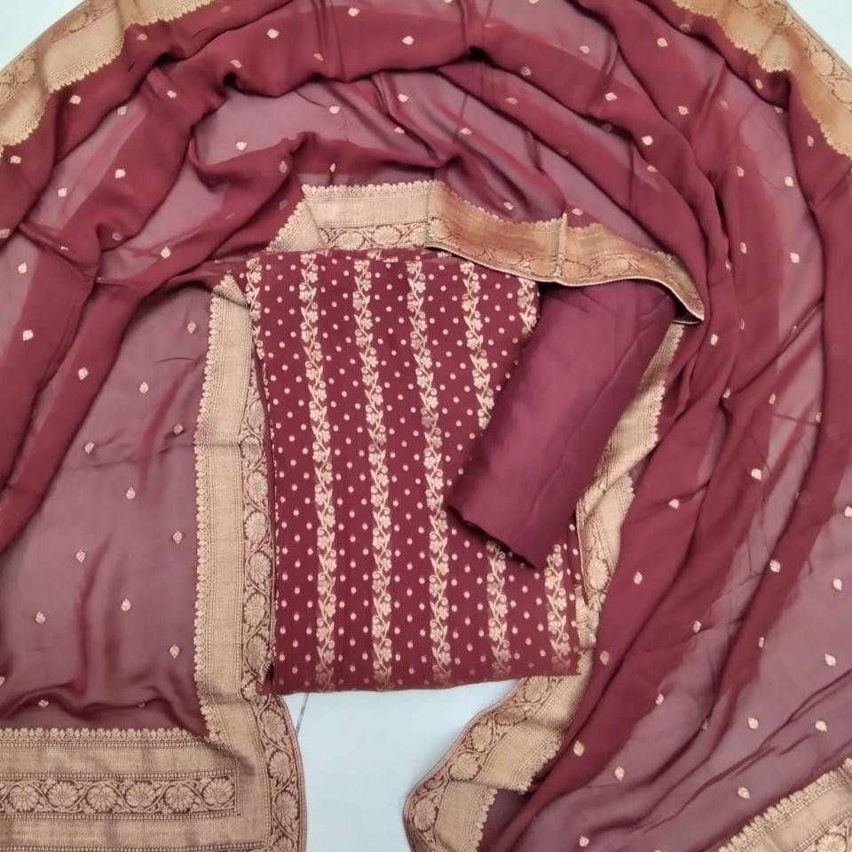 GEORGETTE BANARASI SALWAR SUIT FT 1102