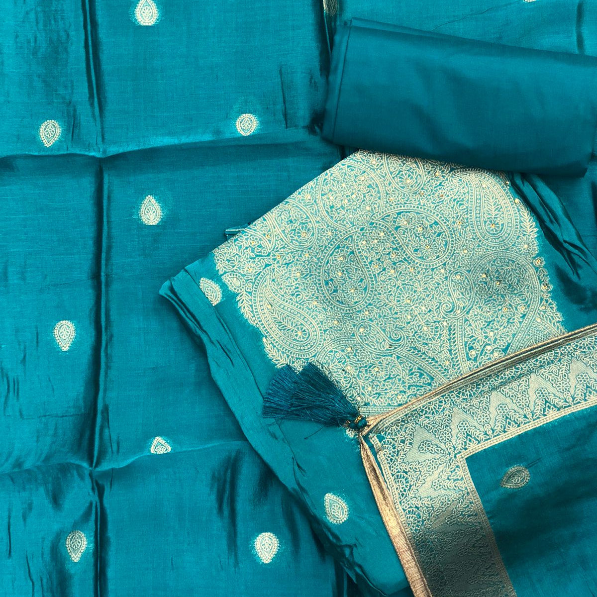 BANARASI SILK SALWAR SUIT FT 2184