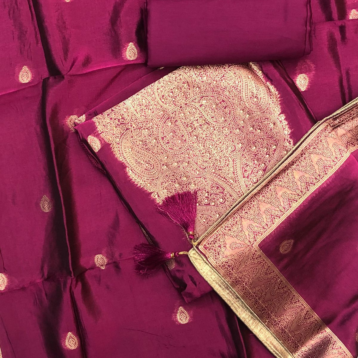 BANARASI SILK SALWAR SUIT FT 2184