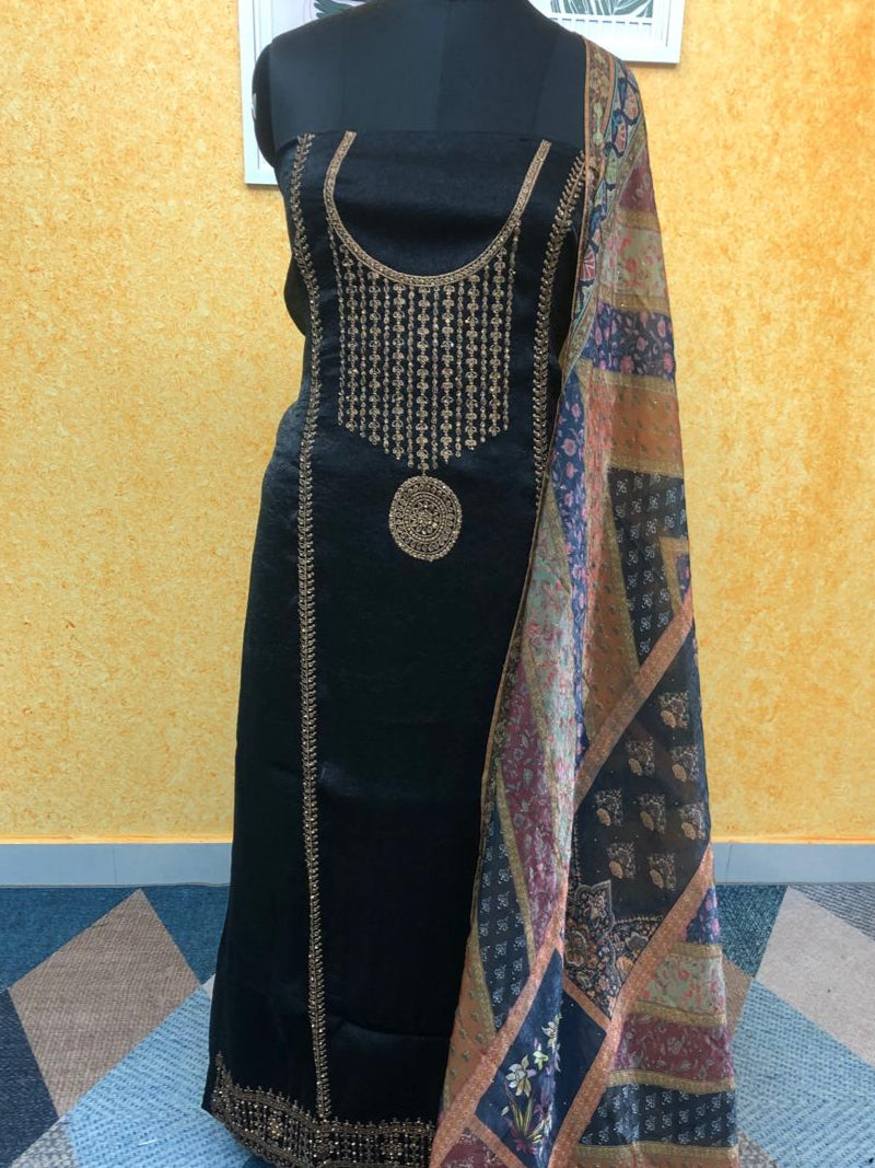 VELVET ORGANZA SALWAR SUIT FT 2314