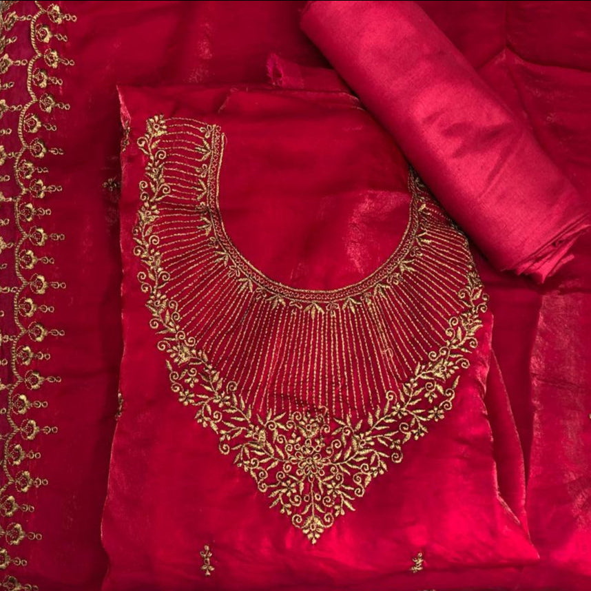 VELVET ORGANZA SALWAR SUIT FT 2335