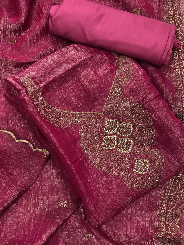 TISSU ORGANZA SALWAR SUIT FT 2341
