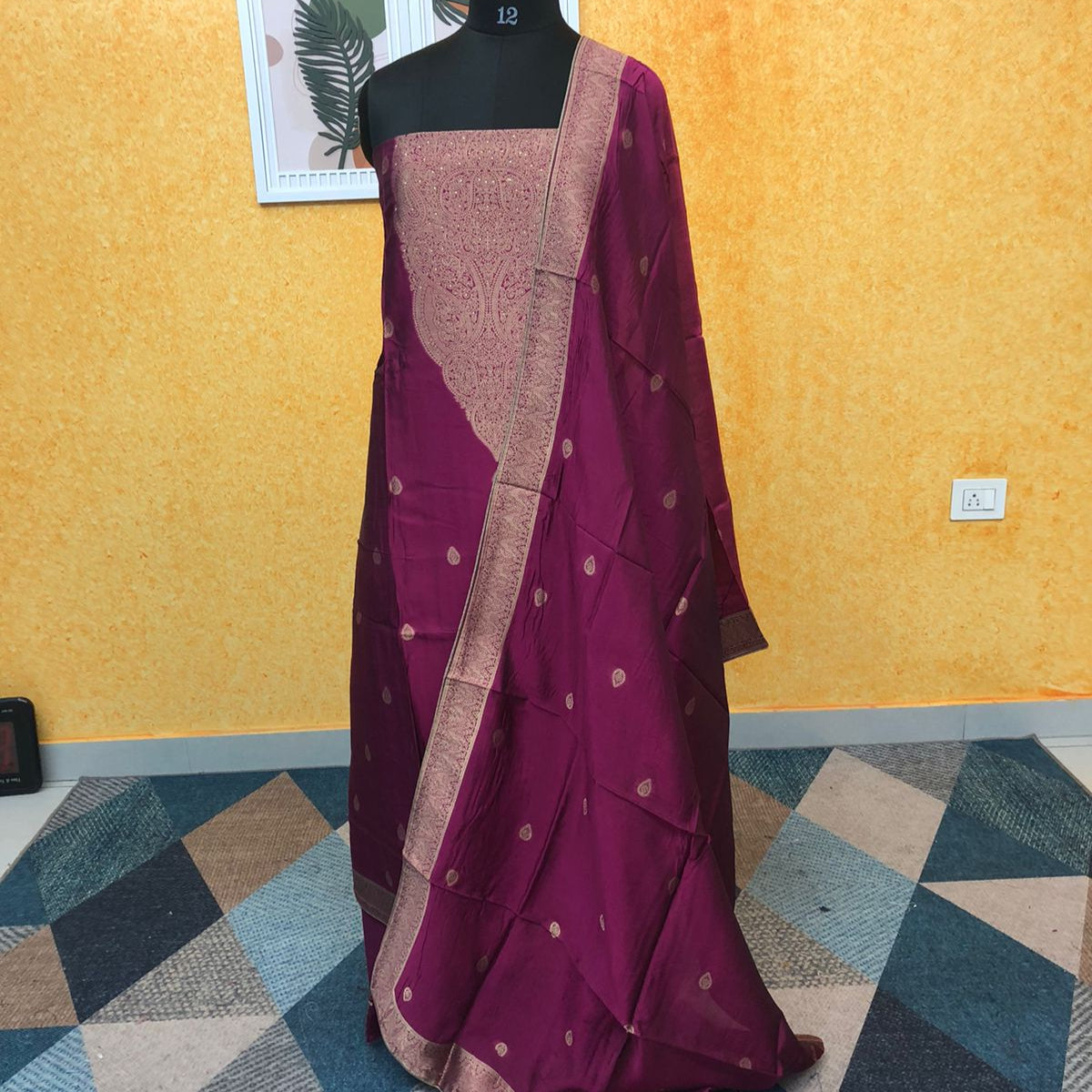 BANARASI SILK SALWAR SUIT FT 2184