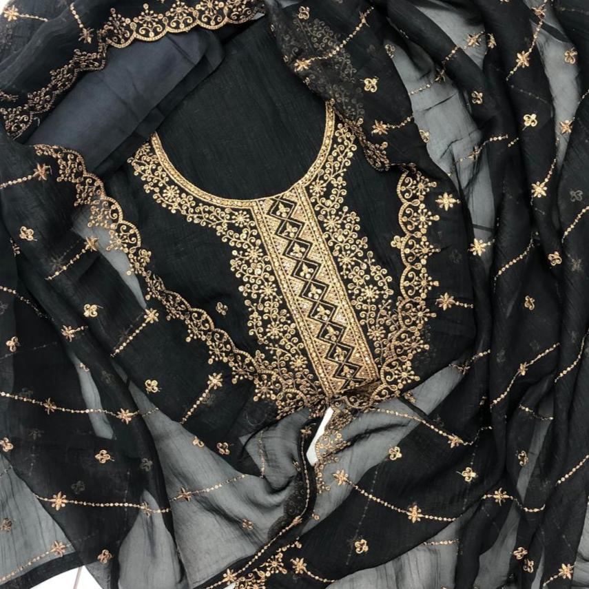 SHIMMER GEORGETTE SALWAR SUIT FT 2032