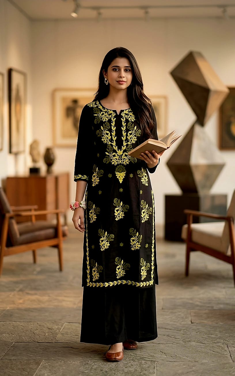 BLACK WITH YELLOW / M