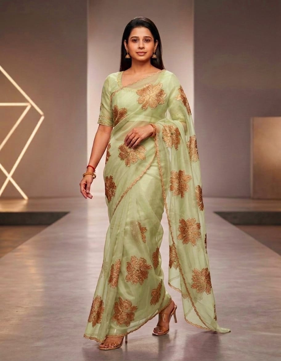 ORGANZA SAREE FT 2822