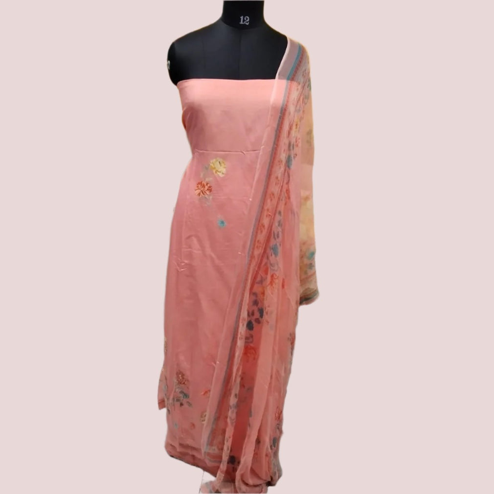 MUSLIN AND RAYON MIXED SALWAR SET FT 1096