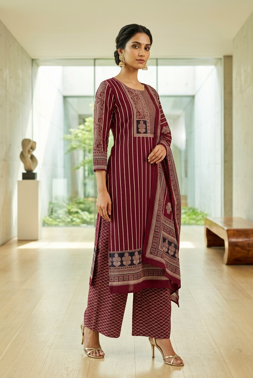 UNSTITCHED SALWAR SUIT FT 2875