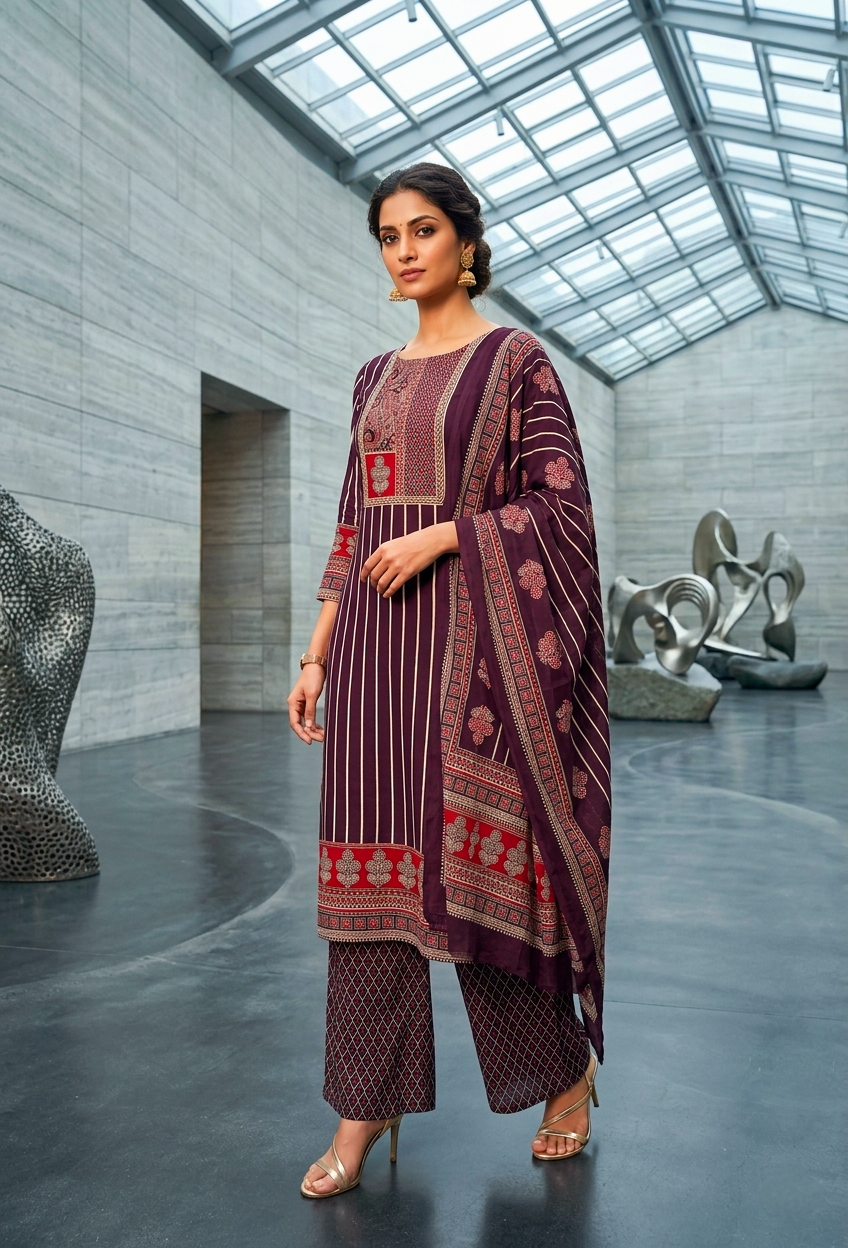 UNSTITCHED SALWAR SUIT FT 2875