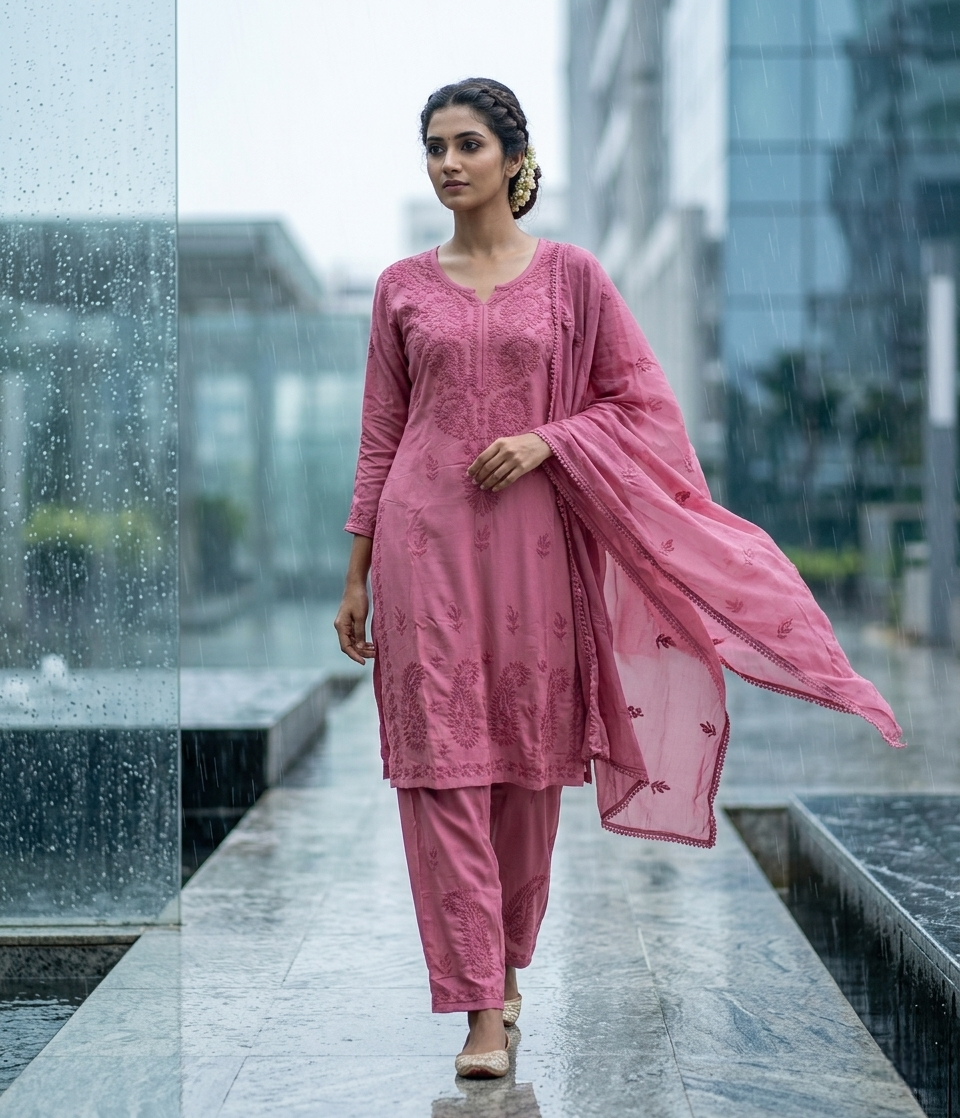 CHIKENKARI THREE PIECE SET FT 2944