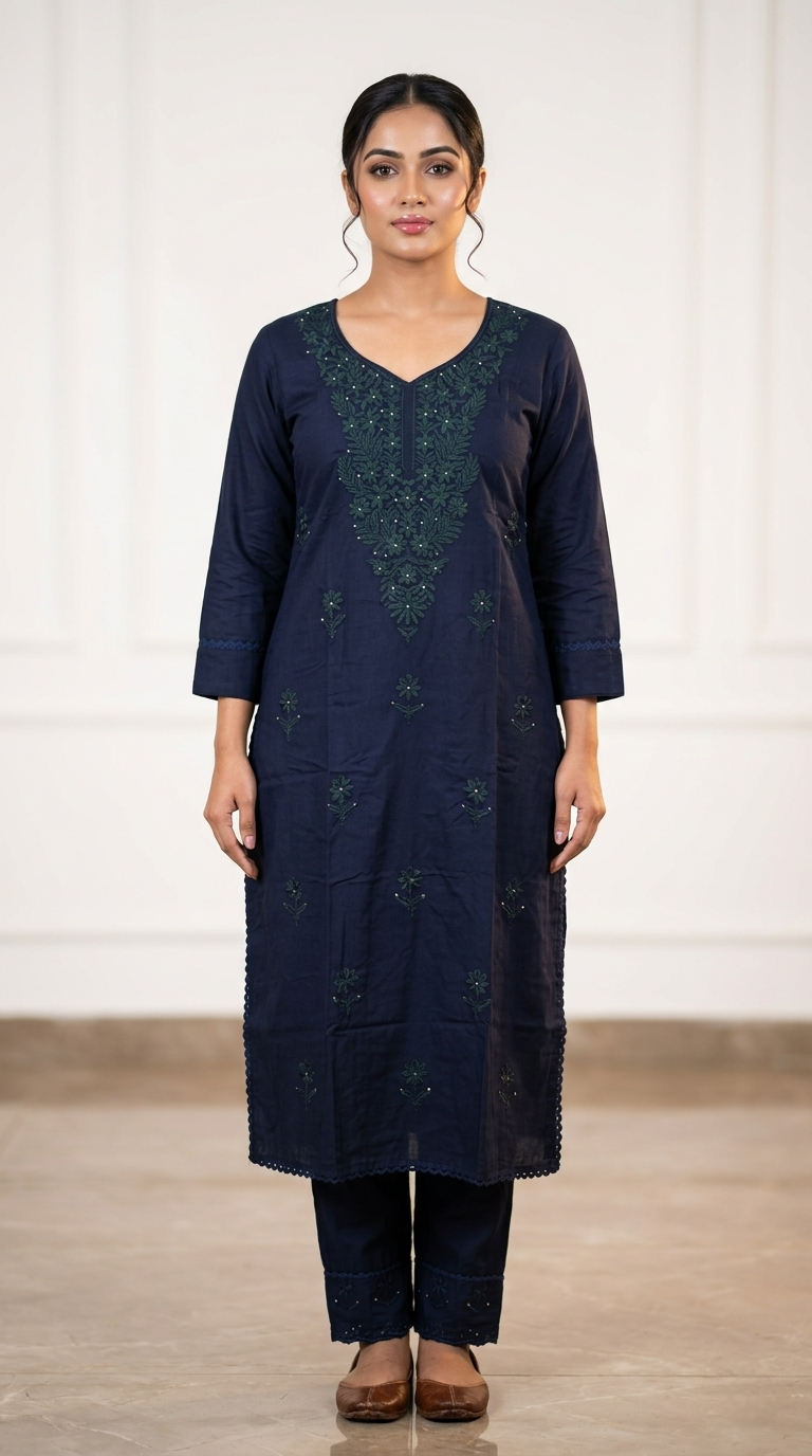 CHIKENKARI CO-ORD SET FT 2952