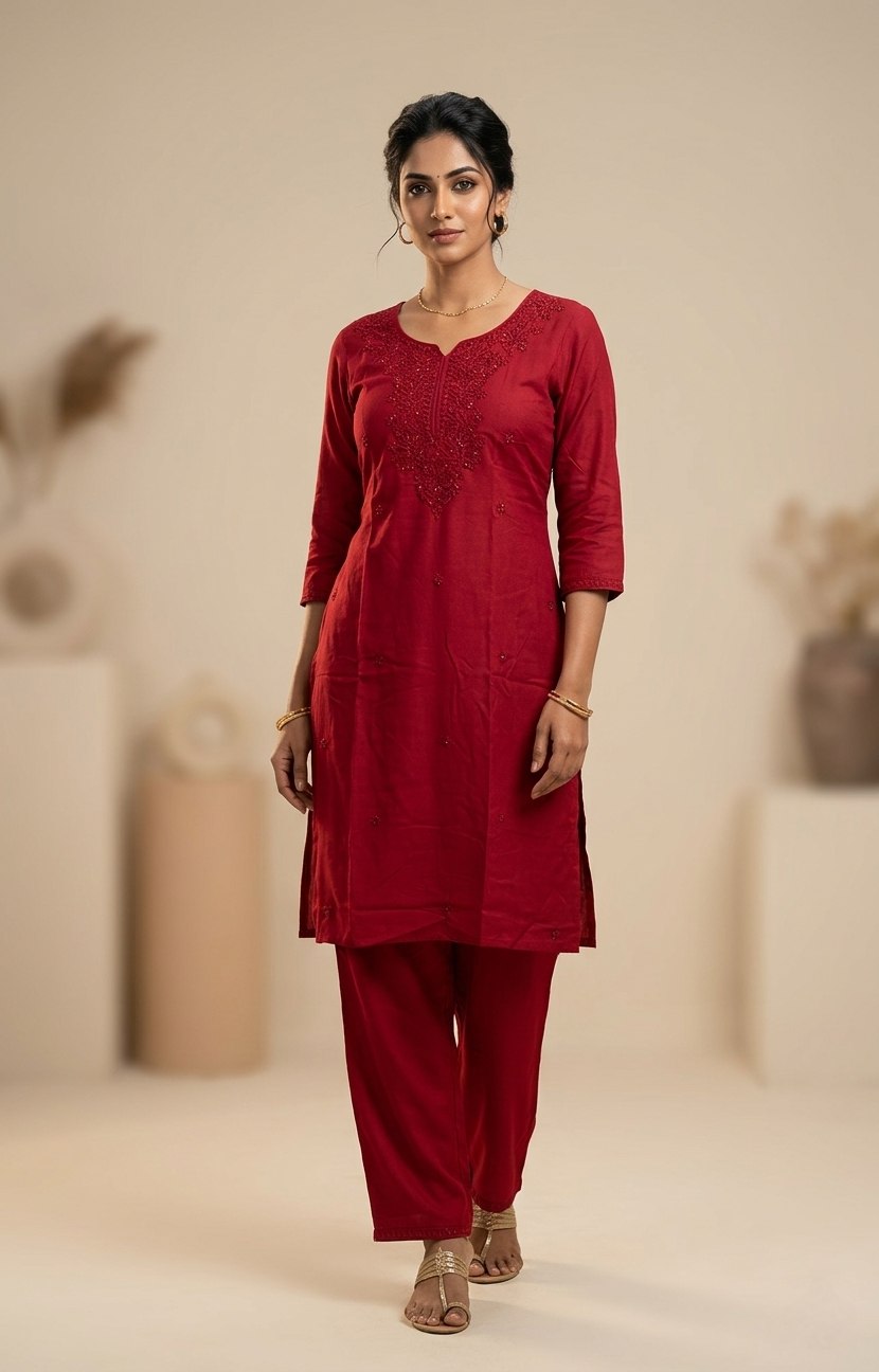 CHIKENKARI CO-ORD SET FT 2963