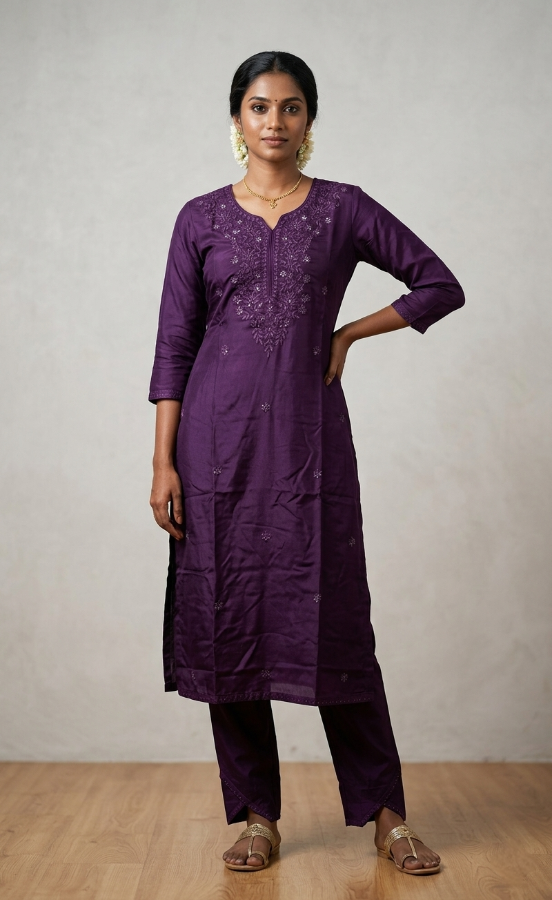CHIKENKARI CO-ORD SET FT 2963