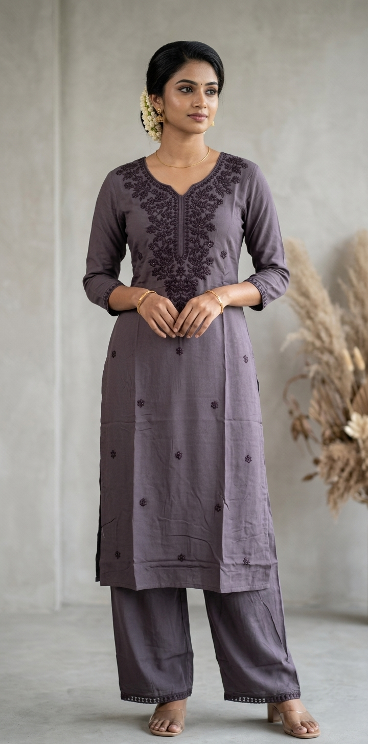 CHIKENKARI CO-ORD SET FT 2963