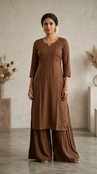 CHIKENKARI CO-ORD SET FT 2963
