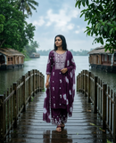 CHIKANKARI THREE PIECE SET FT 2968