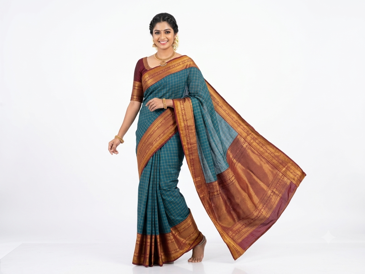 KANCHI COTTON SAREE FT 3059