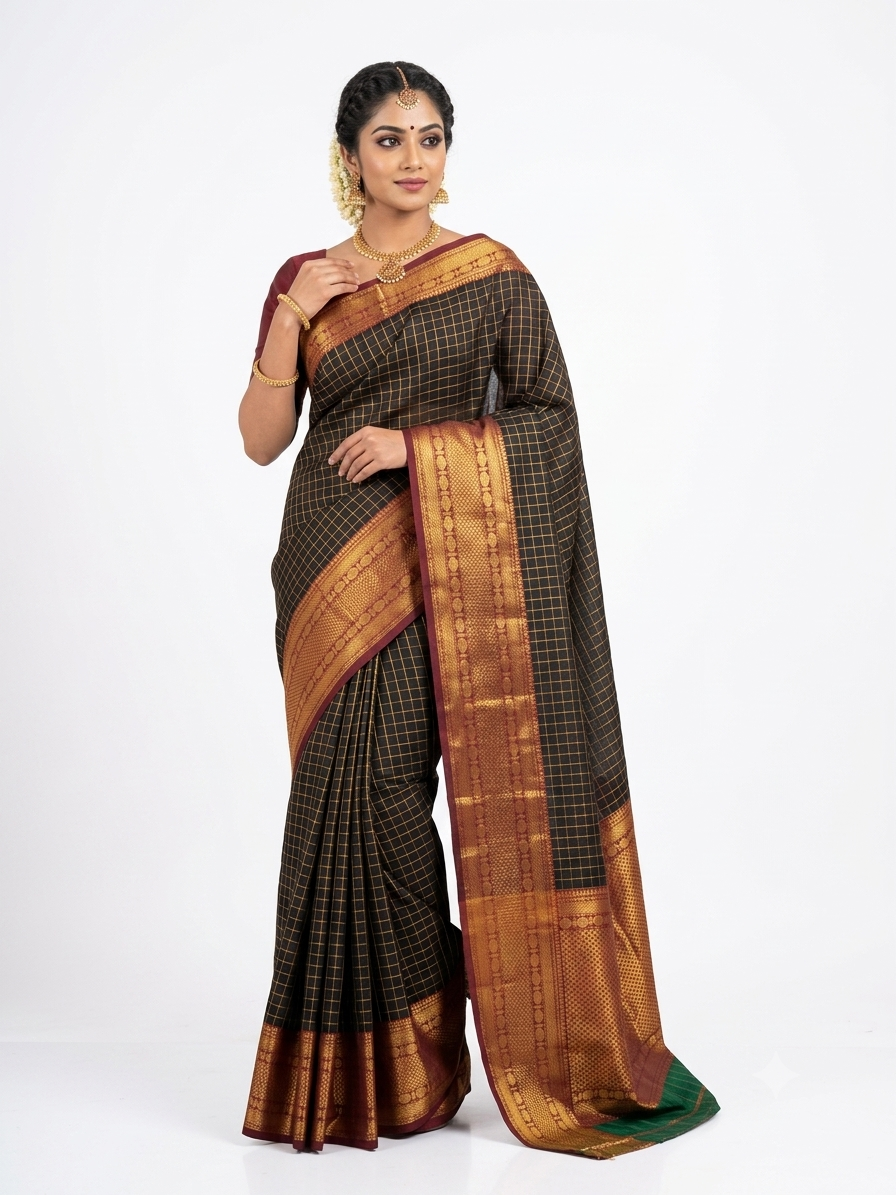 KANCHI COTTON SAREE FT 3059