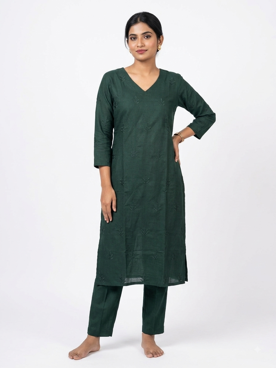 VERTICAL FABRIC CO-ORD SET FT-3078
