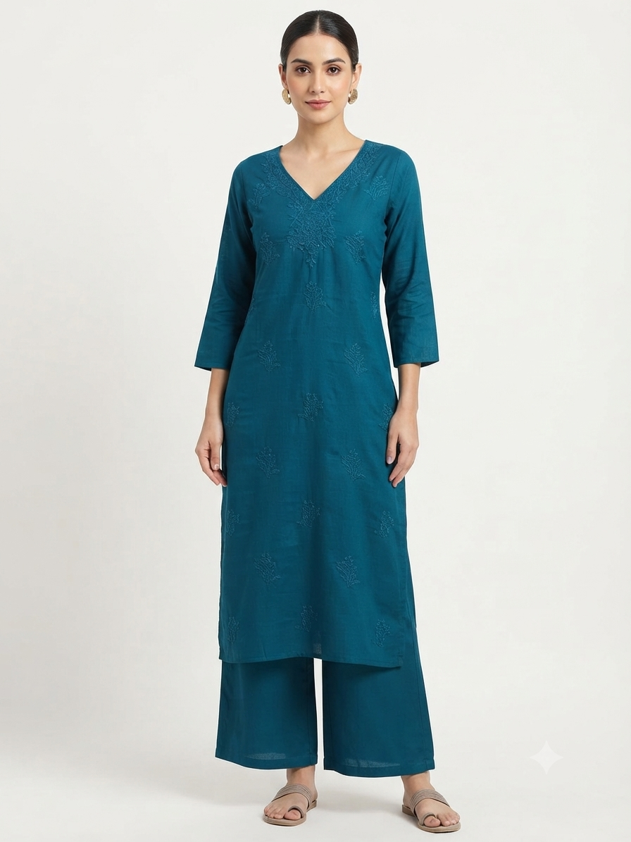 CHIKKENKARI CO-ORD SET  FT 3130