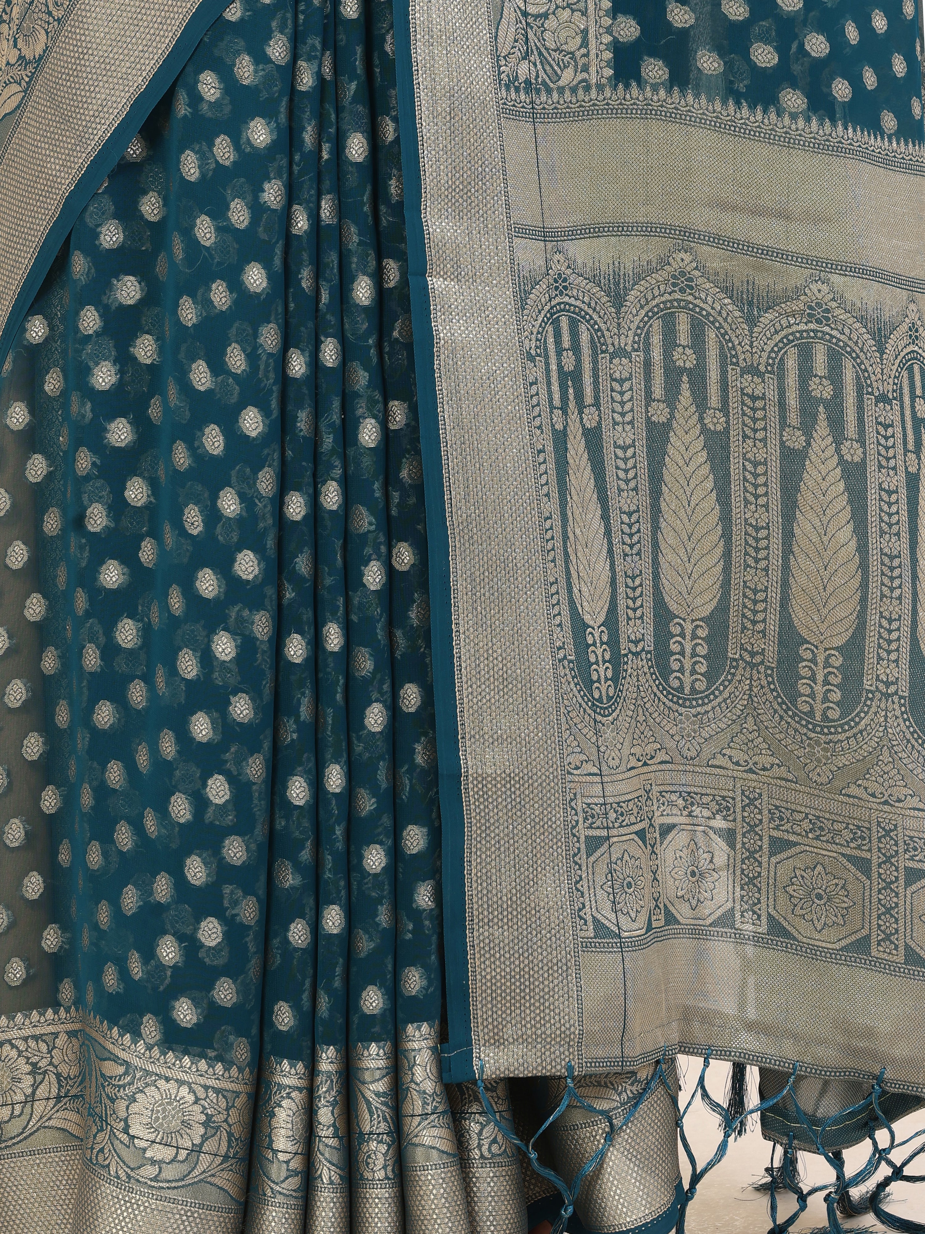 GEORGETTE BANARASI SAREE 205