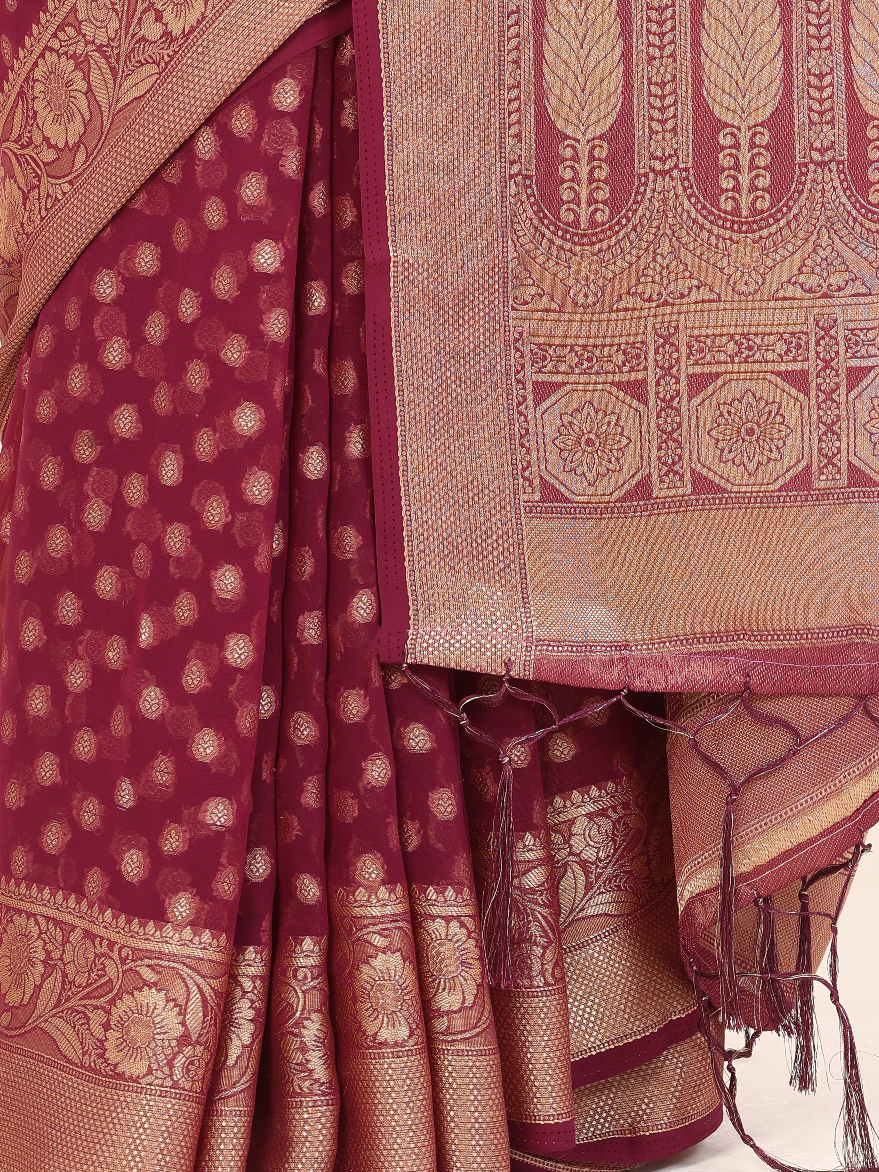GEORGETTE BANARASI SAREE 205