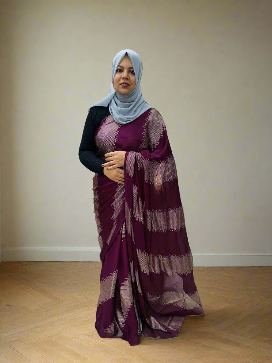 CRAPE GEORGETTE SAREE FT 2362