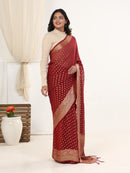 GEORGETTE BANARASI SAREE 205