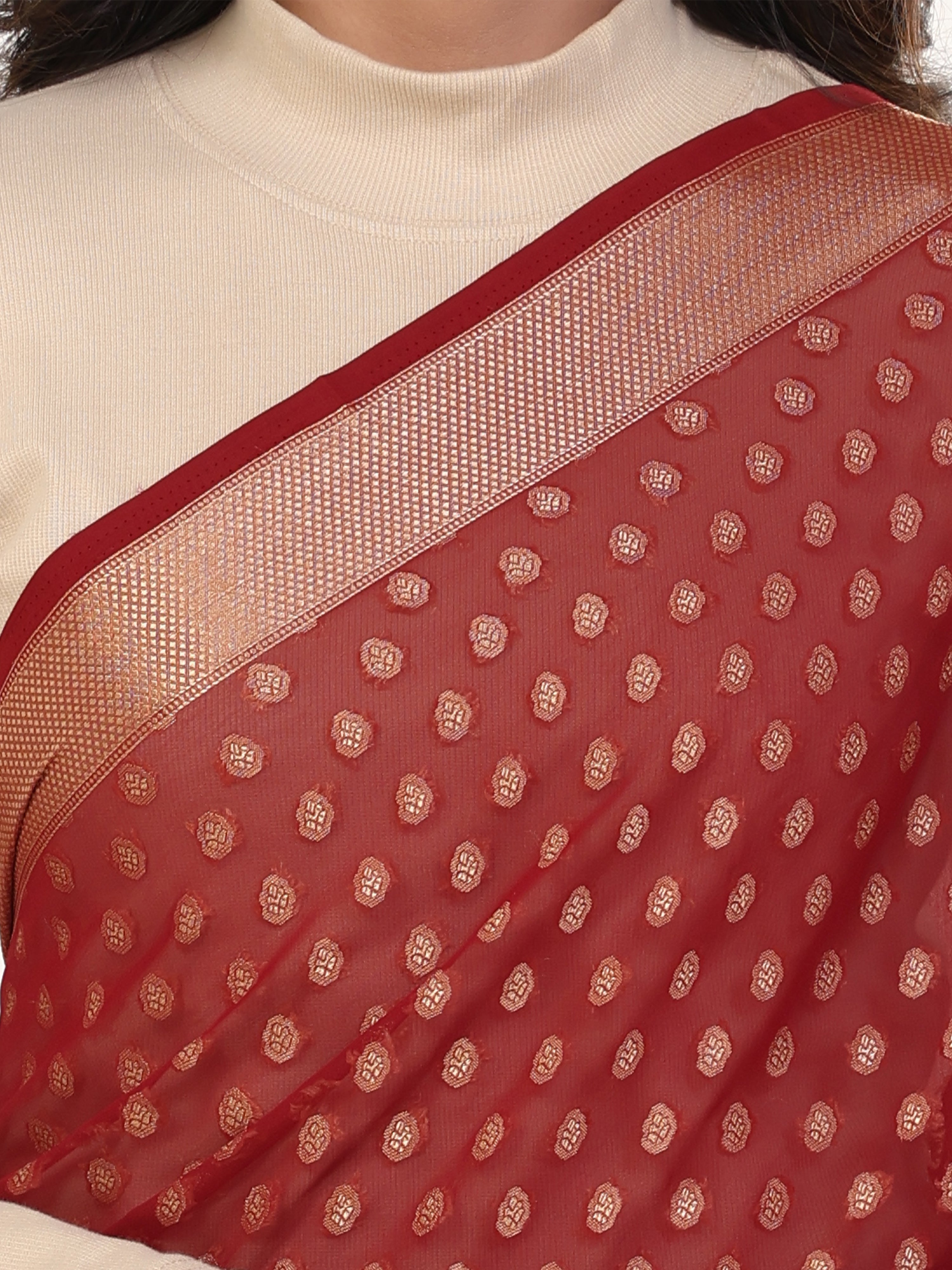 GEORGETTE BANARASI SAREE 205