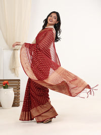 GEORGETTE BANARASI SAREE 205