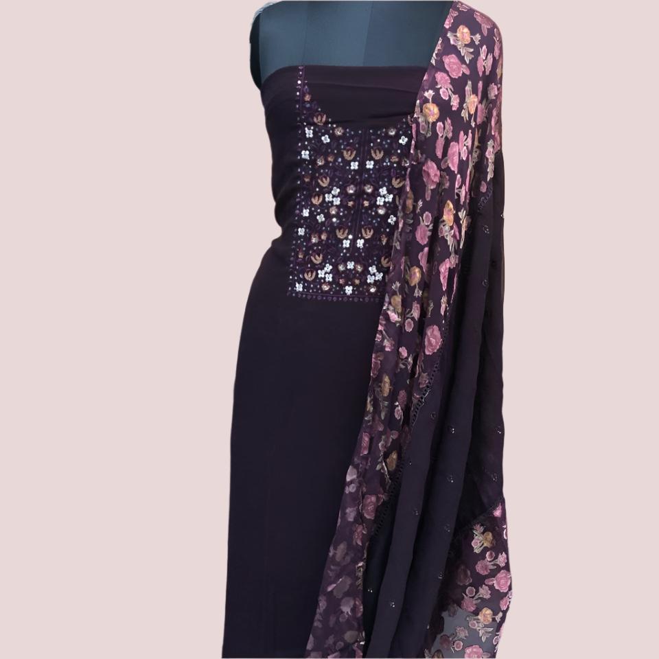FAUX GEORGETTE SALWAR SUIT FT 2044