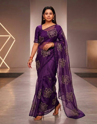 ORGANZA SAREE FT 2822