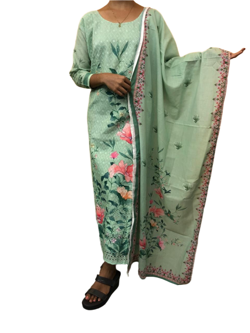 KURTI WITH SHAWL  FT 2093