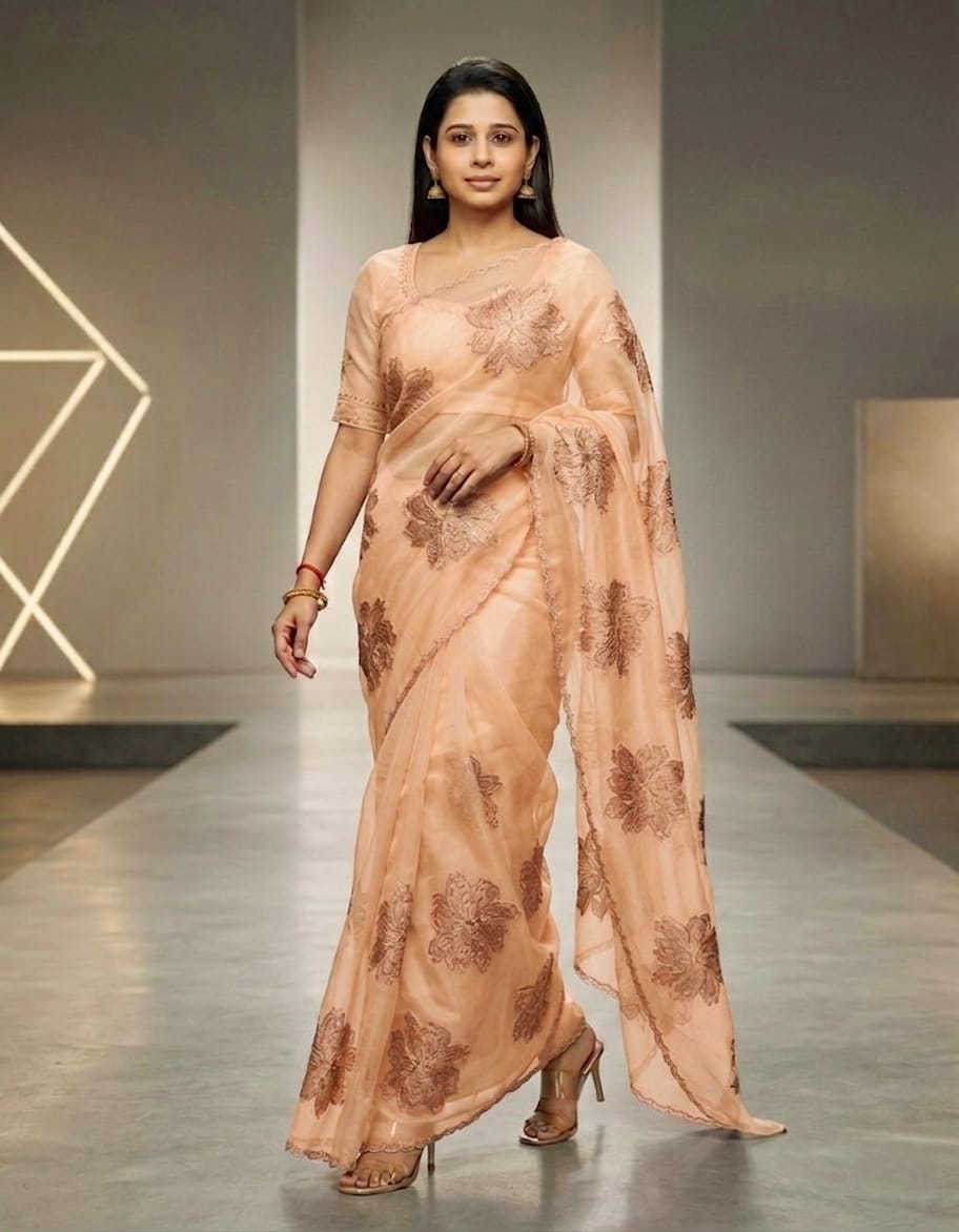 ORGANZA SAREE FT 2822