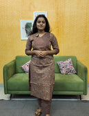 TWO PIECE COTTON KURTI SET FT 0013