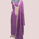 GEORGETTE-SATIN SALWAR SUIT FT 2034