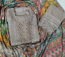 SCHIFFLI GEORGETTE CHURIDAR SET FT 1202