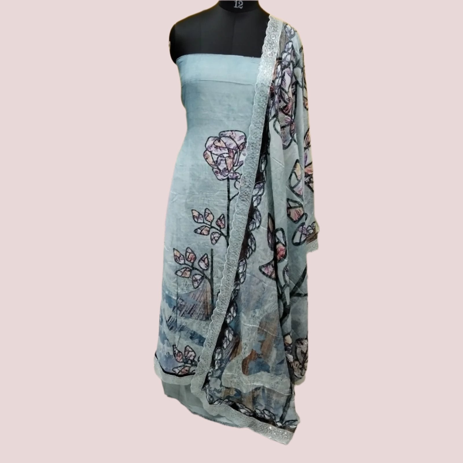RAYON MUSLIN SALWAR SUIT FT 1092