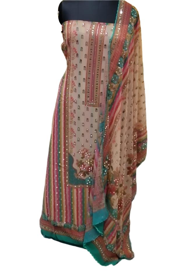 SHIMMER GEORGETTE SALWAR SUIT FT 1059