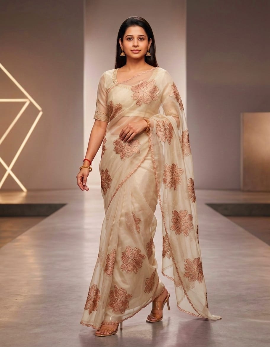 ORGANZA SAREE FT 2822