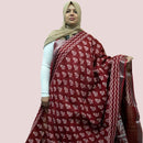 LINEN SAREE RED FT 10450