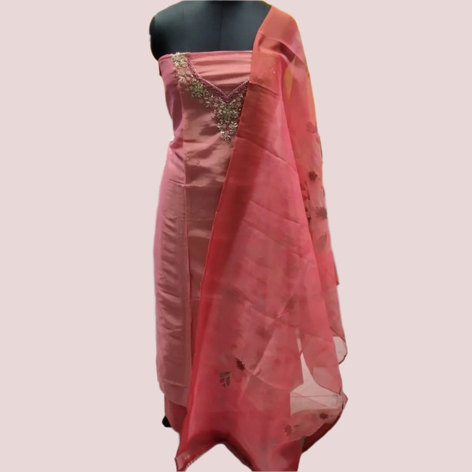 TISSUE SILK SALWAR SUIT FT 1206