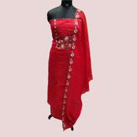 NET COTTA SALWAR SUIT FT 1213