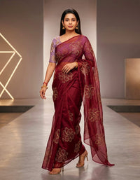 ORGANZA SAREE FT 2822