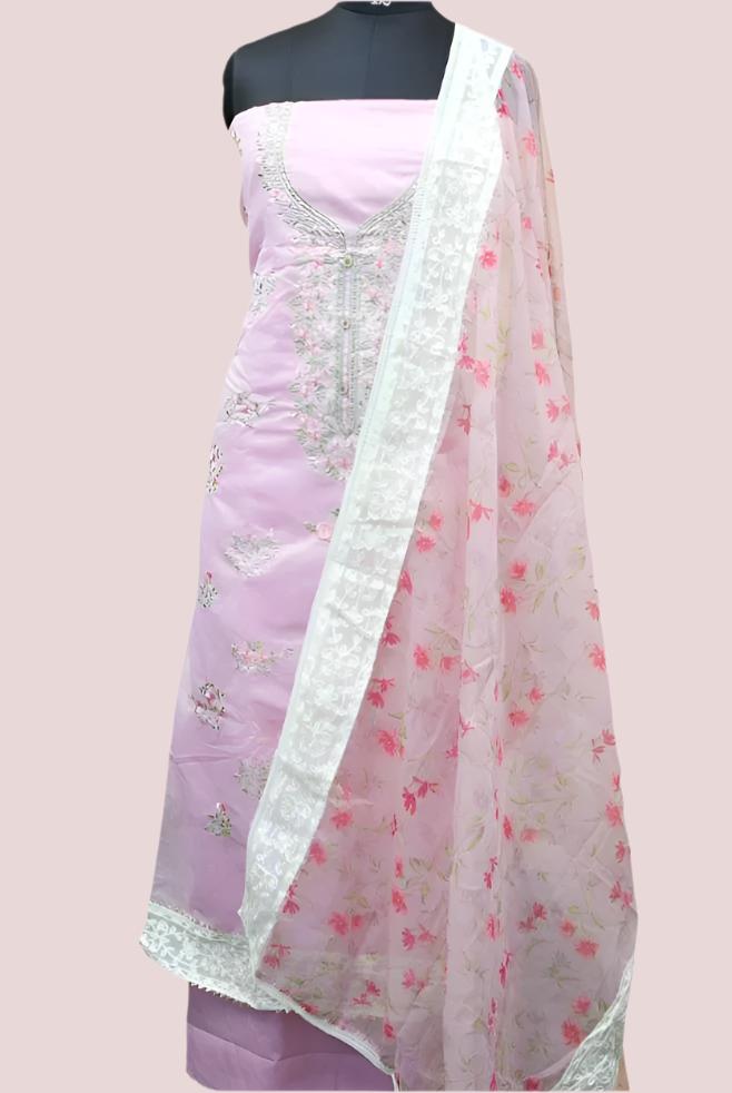 CHANDERI SALWAR SET FT 1015