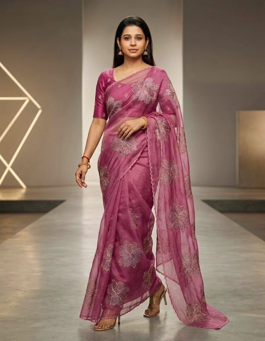 ORGANZA SAREE FT 2822