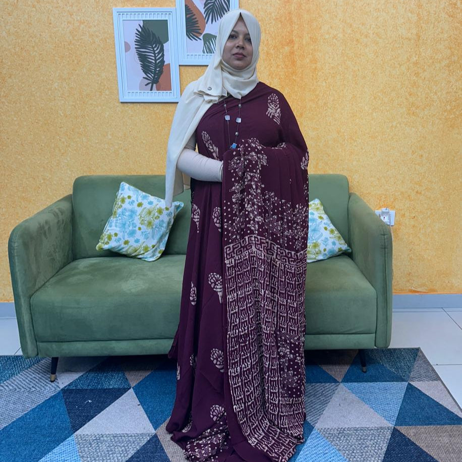 GEORGETTE SAREE FT 2131